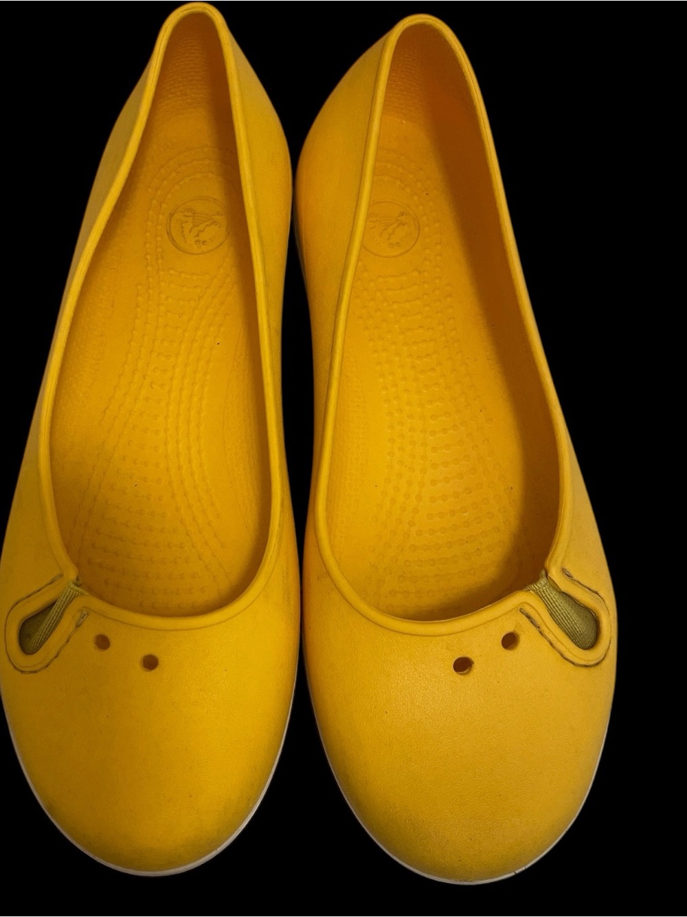 Women’s Yellow Ballet Flats by Crocs